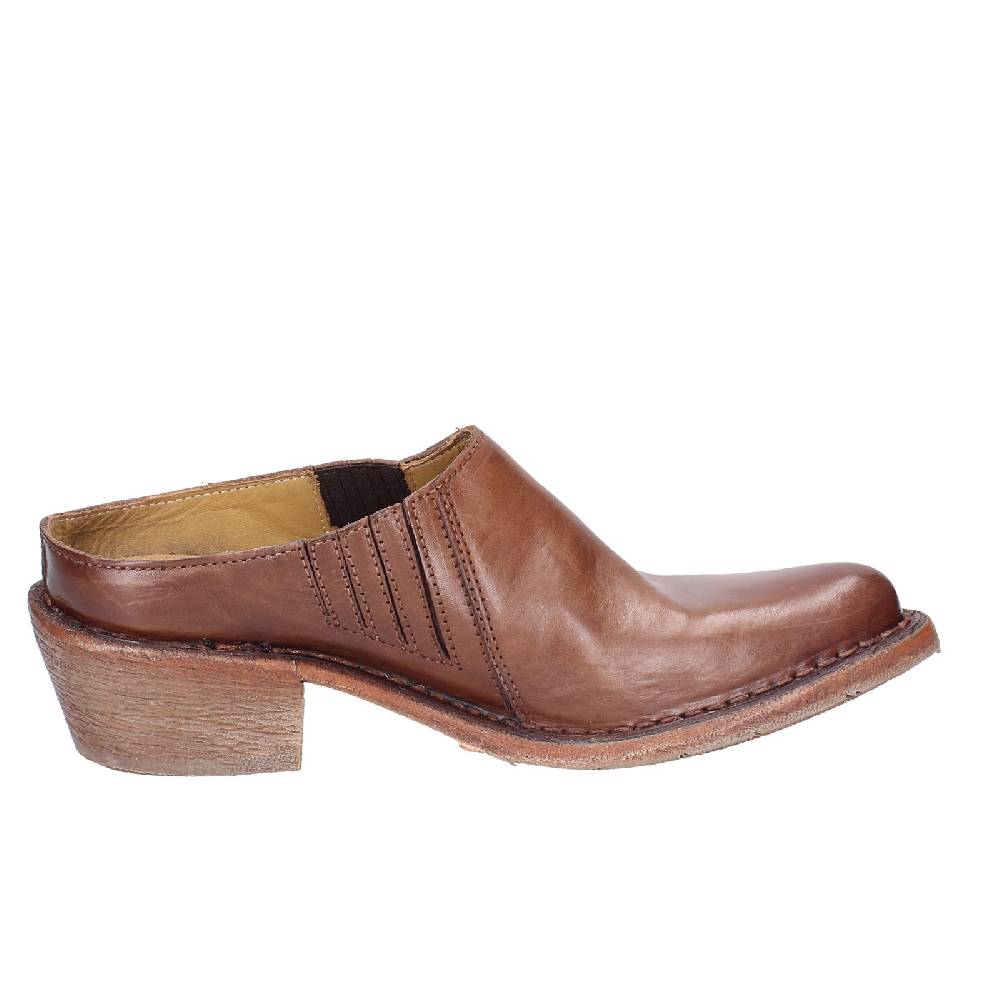 Scarpe Donna MOMA Sandali Marrone Pelle VINTAGE SABOT EX457