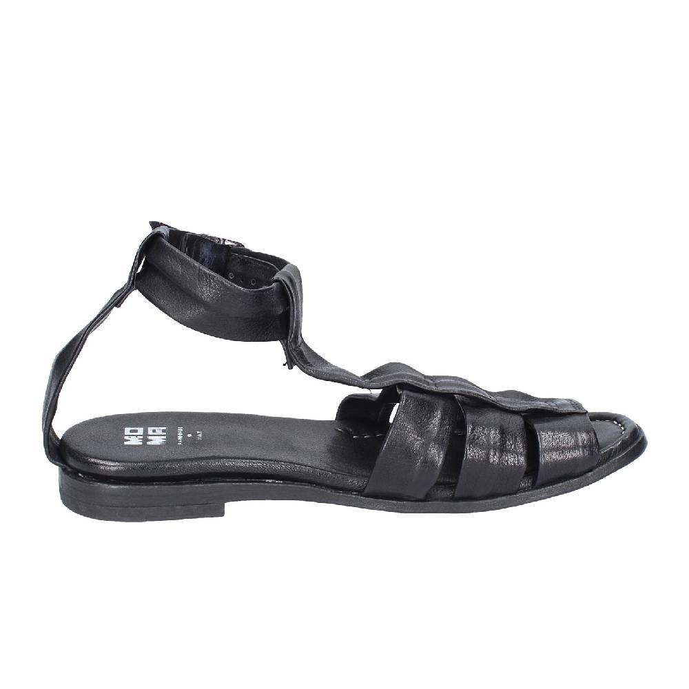 Scarpe Donna MOMA Sandali Nero Pelle 32404G VINTAGE EX404