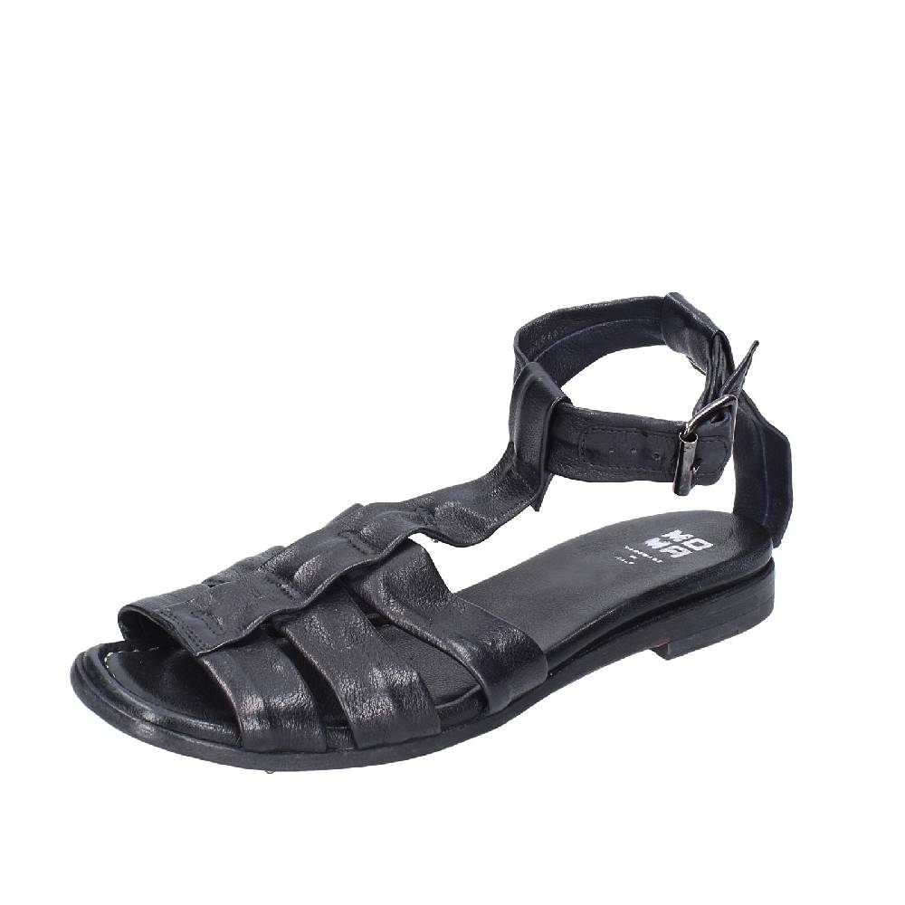scarpe donna MOMA sandali nero pelle 32404G VINTAGE EX404