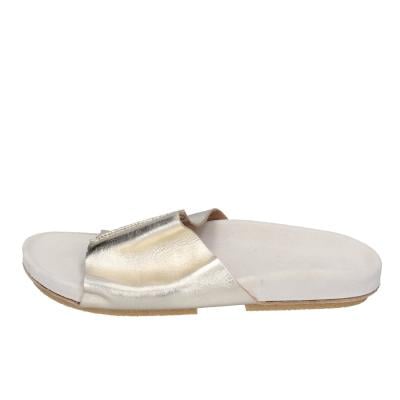 Scarpe Donna MOMA Sandali Oro Pelle Platino 1GS455-RA BC69