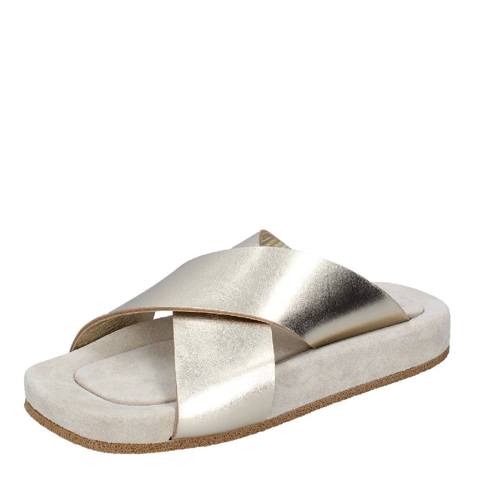 scarpe donna MOMA sandali platino pelle 1GS473 EY627