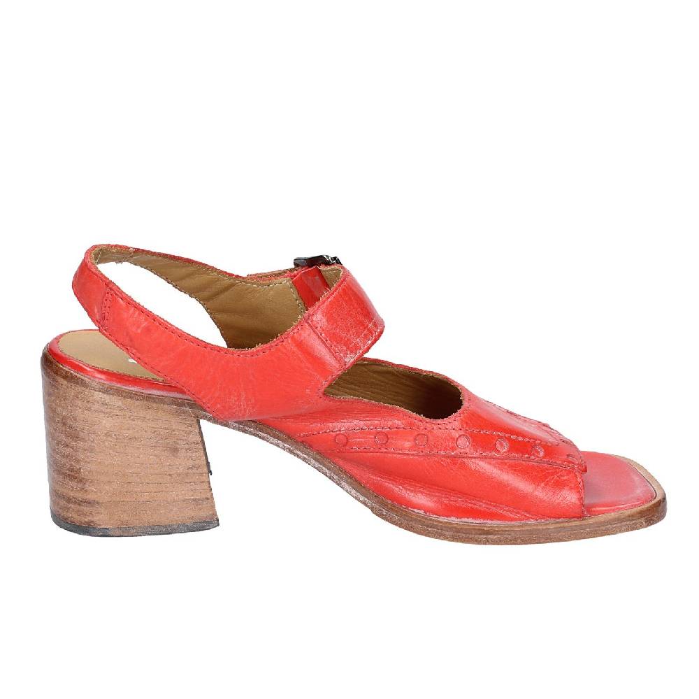 Scarpe Donna MOMA Sandali Rosso Pelle 46404G VINTAGE EX450