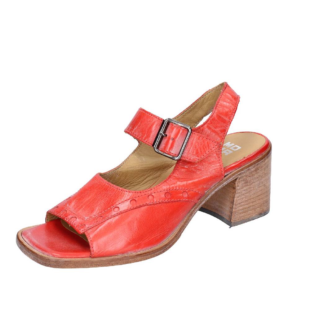 scarpe donna MOMA sandali rosso pelle 46404G VINTAGE EX450