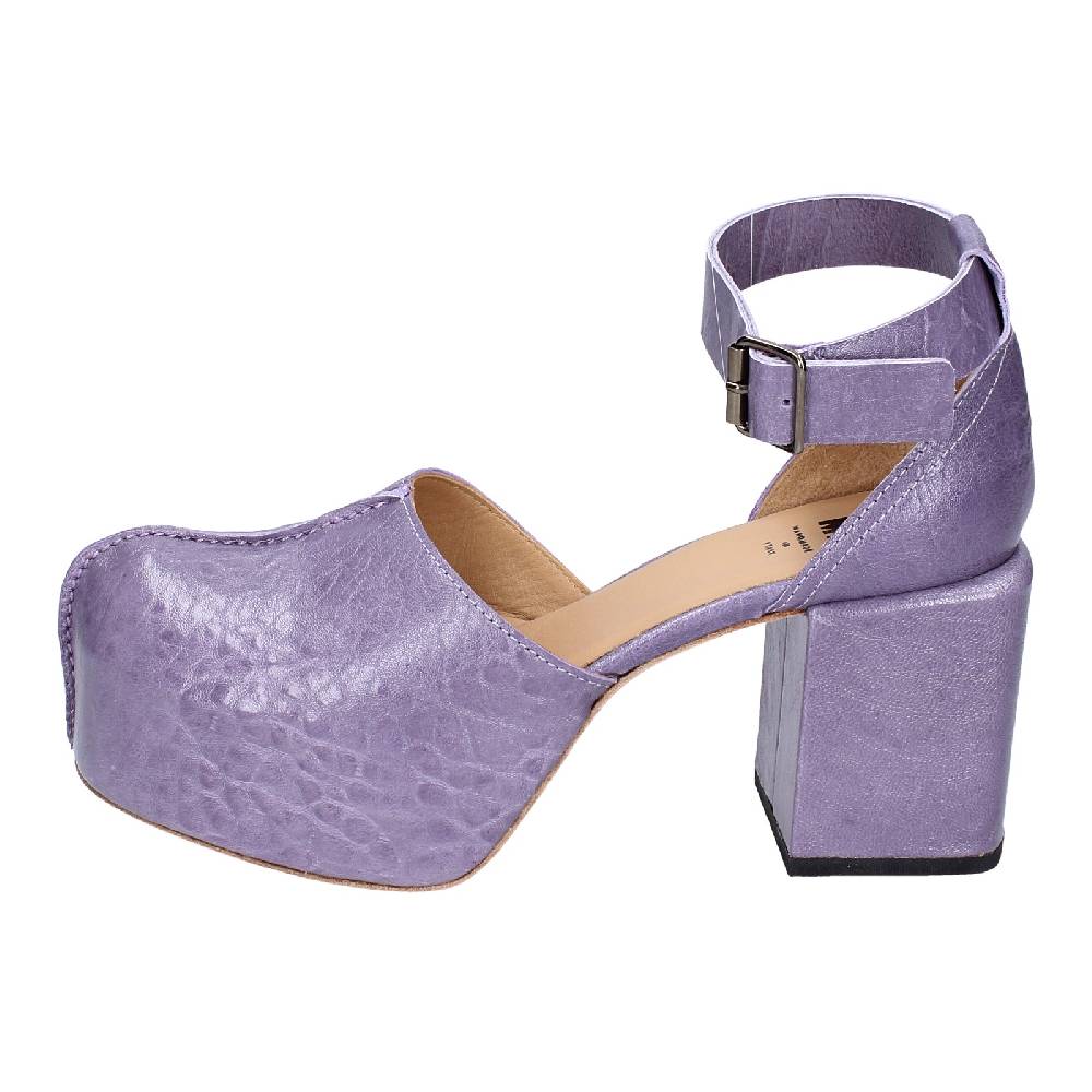 Scarpe Donna MOMA Sandali Viola Pelle AGS445 EX374
