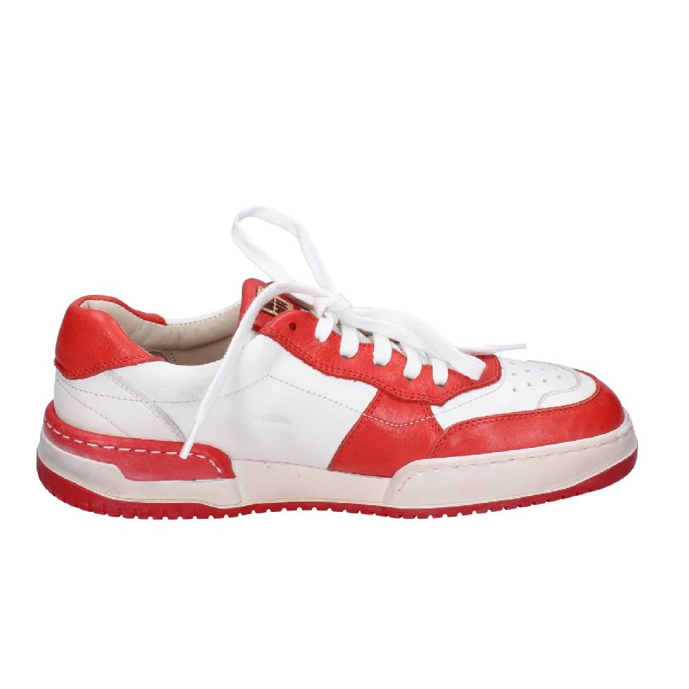 Scarpe Donna MOMA Sneakers Bianco Pelle Rosa EY593