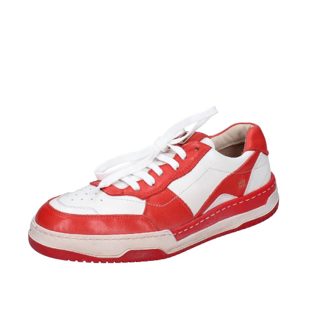 scarpe donna MOMA sneakers bianco pelle rosa EY593