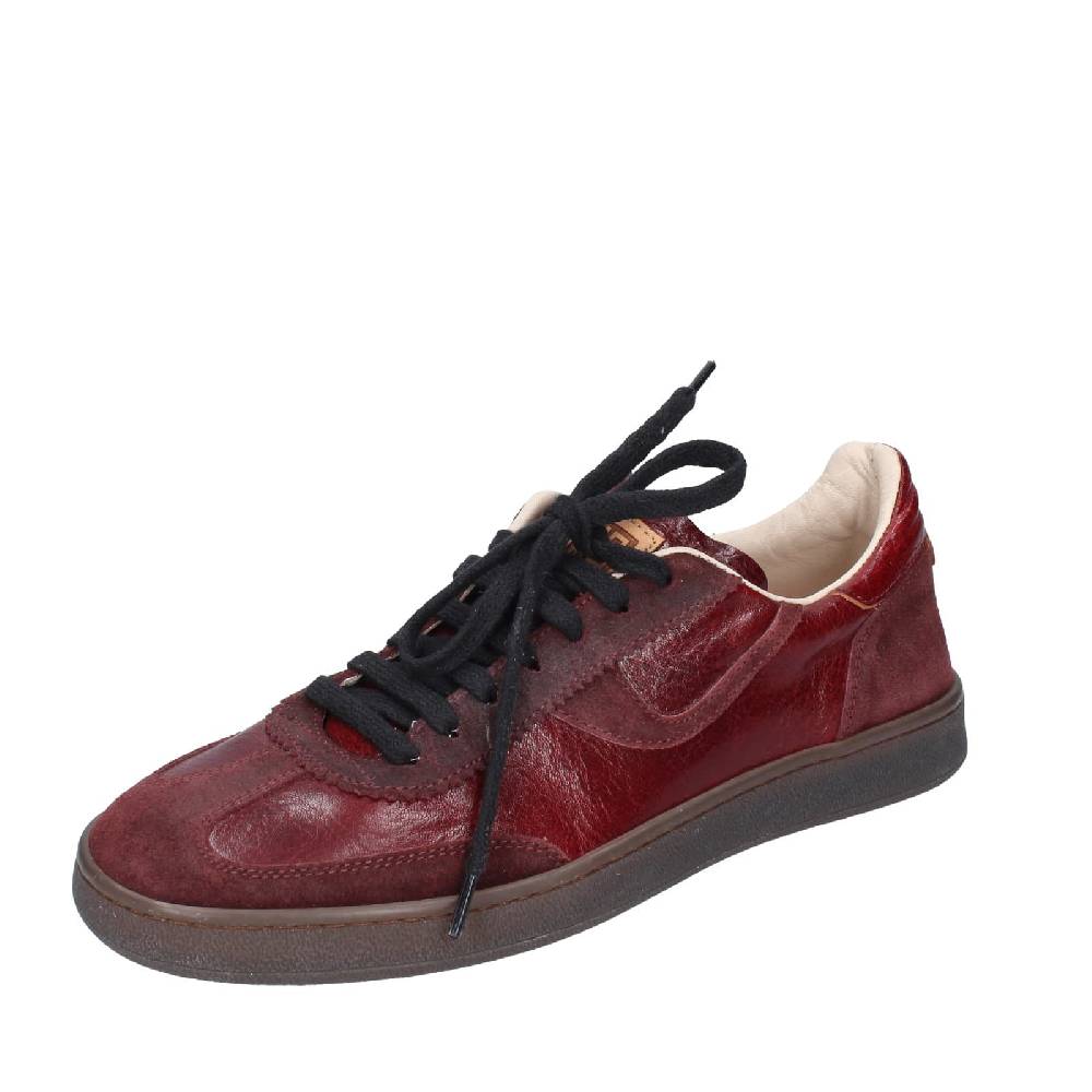 scarpe donna MOMA sneakers bordeaux pelle camoscio 89301A EY596