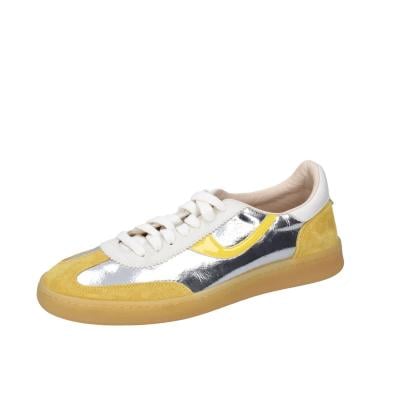 scarpe donna MOMA sneakers giallo camoscio argento 3AS420-CRV3 BC821