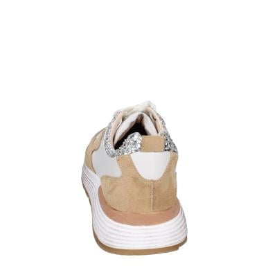 Scarpe Donna MOMA Sneakers Marrone Pelle Beige Glitter 3AS401-CR1 BC65
