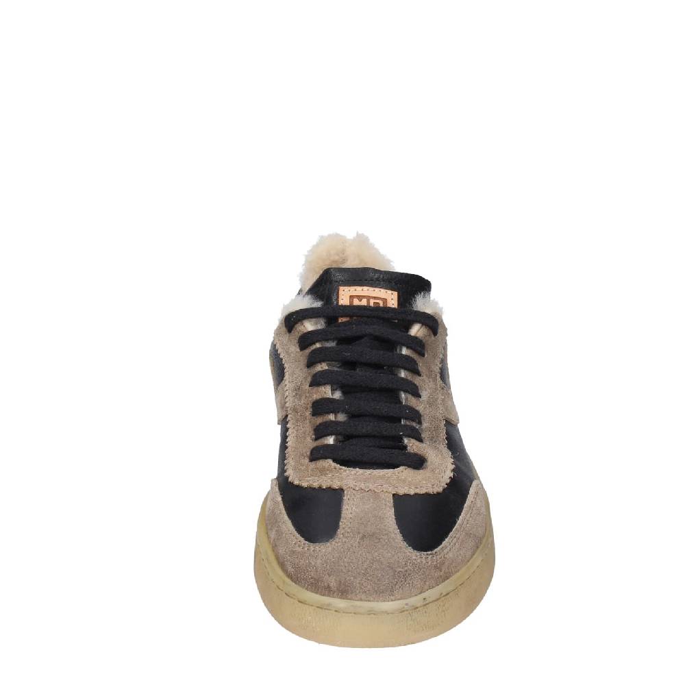 Scarpe Donna MOMA Sneakers Nero Pelle Beige 89301A EY602