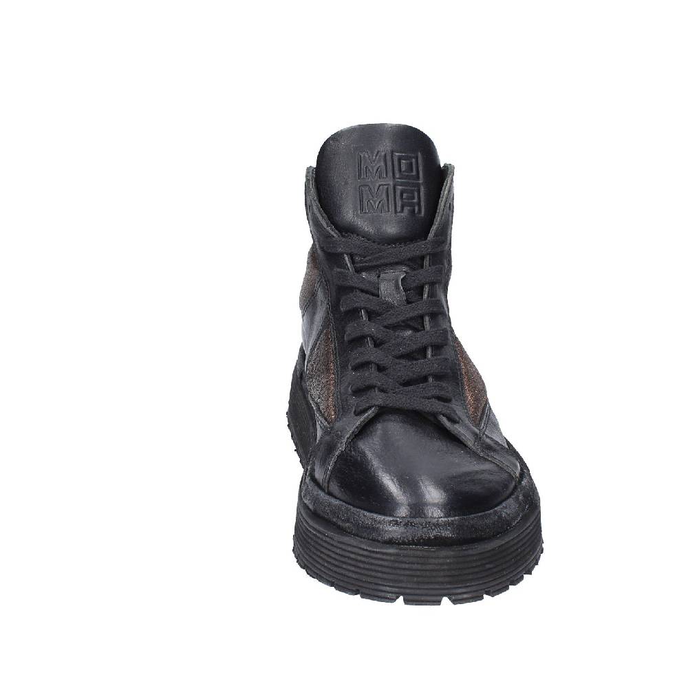 Scarpe Donna MOMA Sneakers Nero Pelle Bronzo 1BW316 EY622