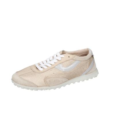 scarpe donna MOMA sneakers oro pelle beige camoscio PER00A-PERB BC855