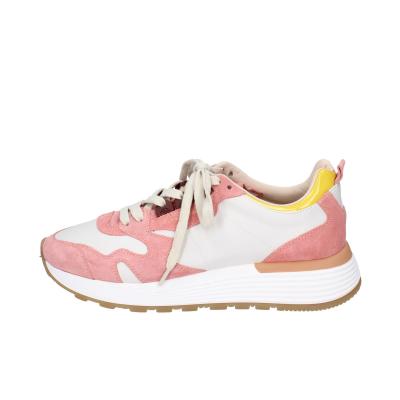 Scarpe Donna MOMA Sneakers Rosa Pelle Bianco Camoscio 3AS401-CR11 BC795