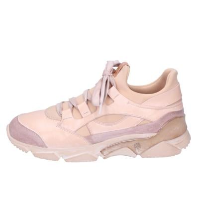 Scarpe Donna MOMA Sneakers Rosa Pelle Tessuto BK453