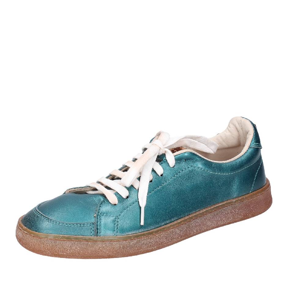 scarpe donna MOMA sneakers verde pelle 49401A VINTAGE EX456