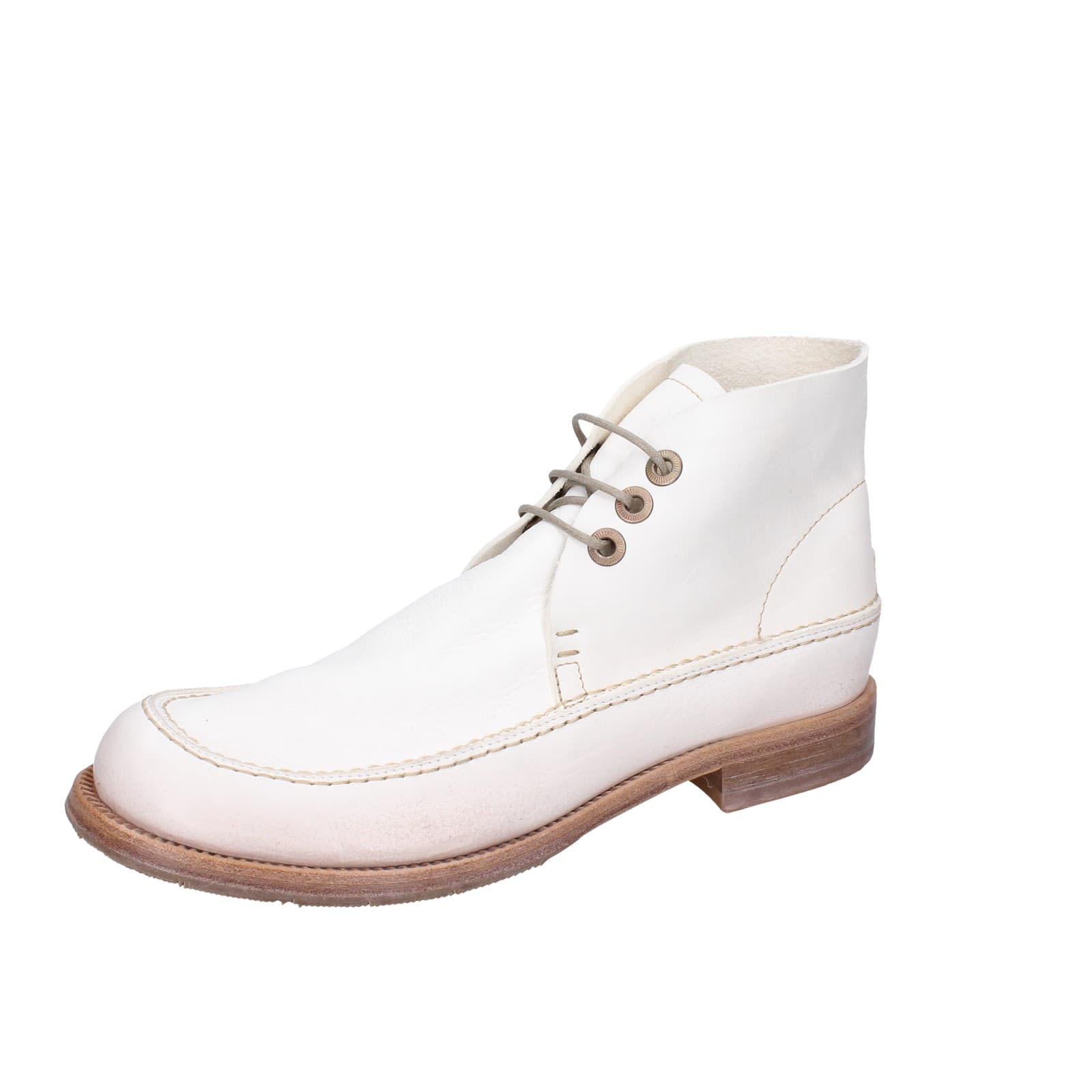 scarpe donna MOMA stivaletti bianco pelle 1BS474-NAC EZ868