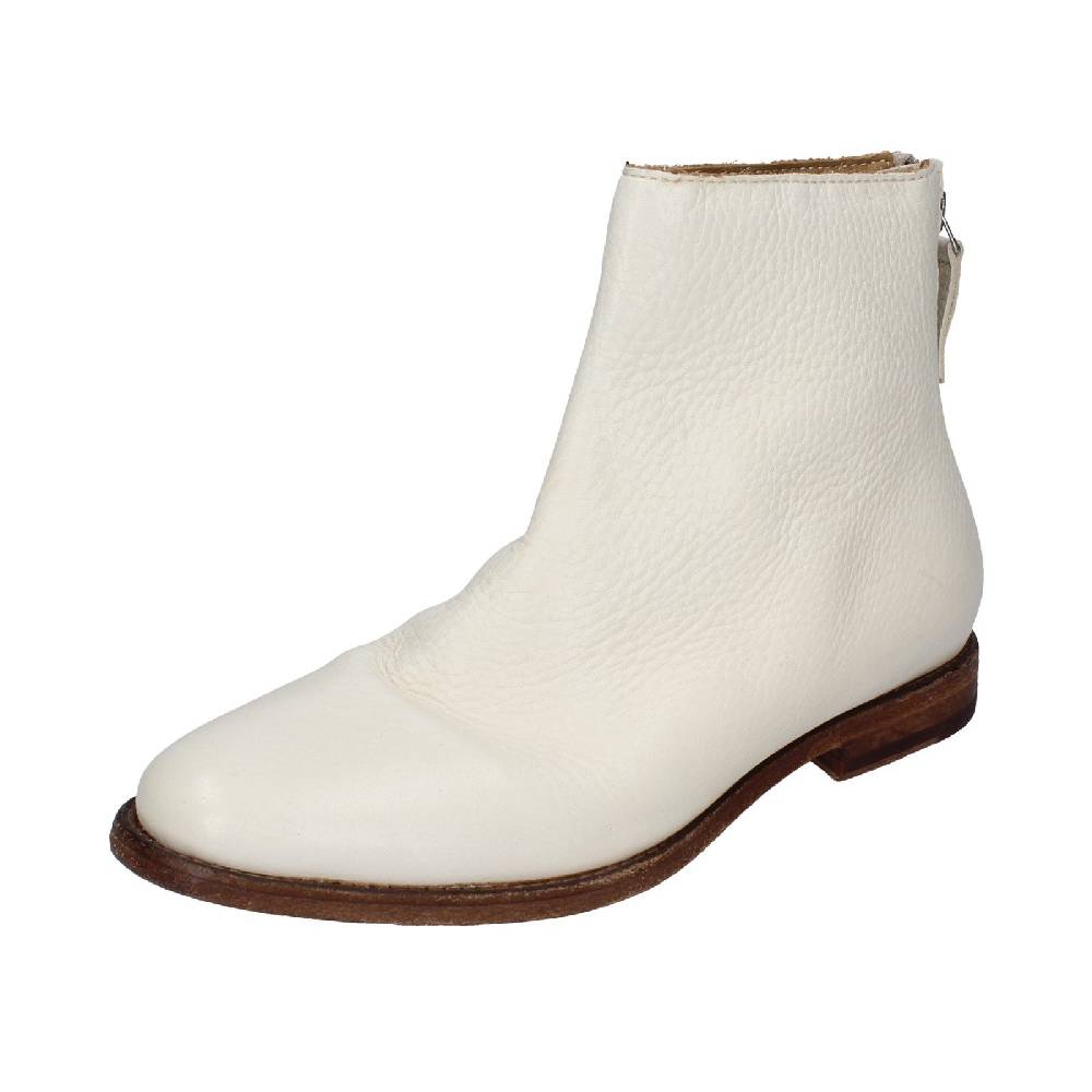 scarpe donna MOMA stivaletti bianco pelle 31402B VINTAGE EX471