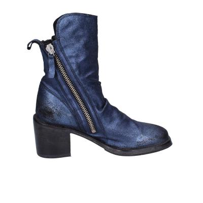 Scarpe Donna MOMA Stivaletti Blu Pelle Camoscio 1CW343 VINTAGE BD819