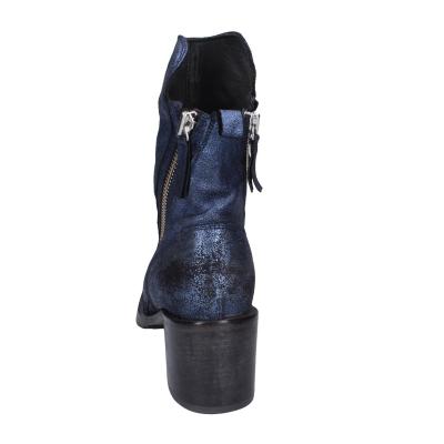 Scarpe Donna MOMA Stivaletti Blu Pelle Camoscio 1CW343 VINTAGE BD819