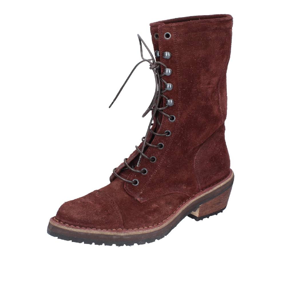 scarpe donna MOMA stivaletti bordeaux camoscio 77301C EY578