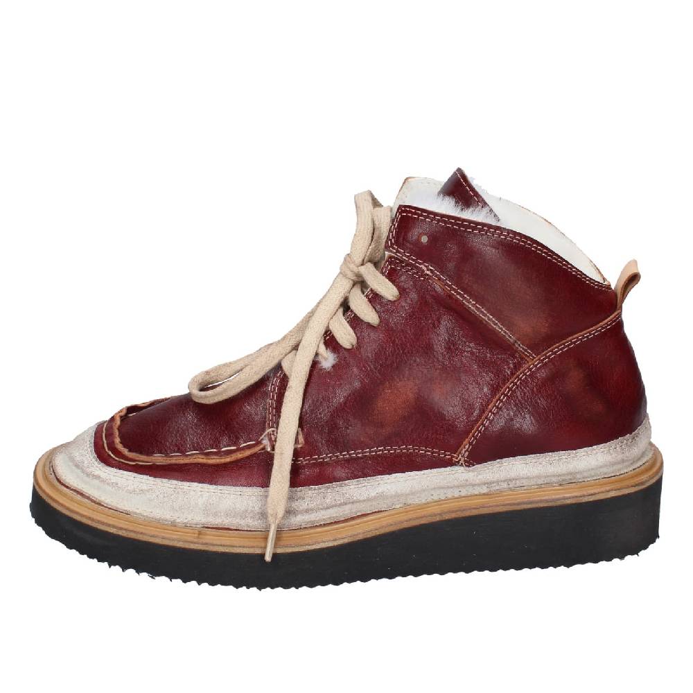 Scarpe Donna MOMA Stivaletti Bordeaux Pelle Camoscio EY579