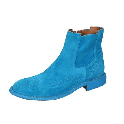 scarpe donna MOMA stivaletti celeste camoscio 1CS405-MAS BC826