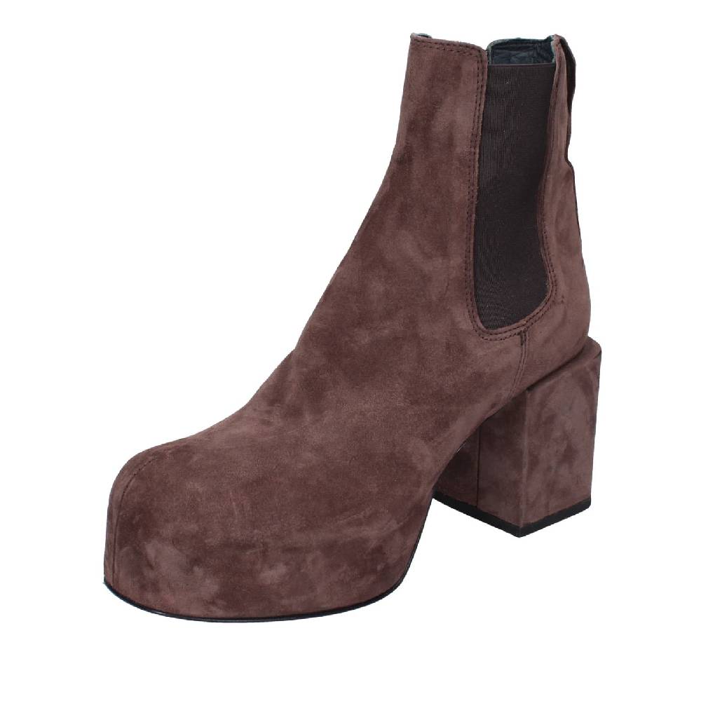 scarpe donna MOMA stivaletti marrone camoscio 87301C EY581