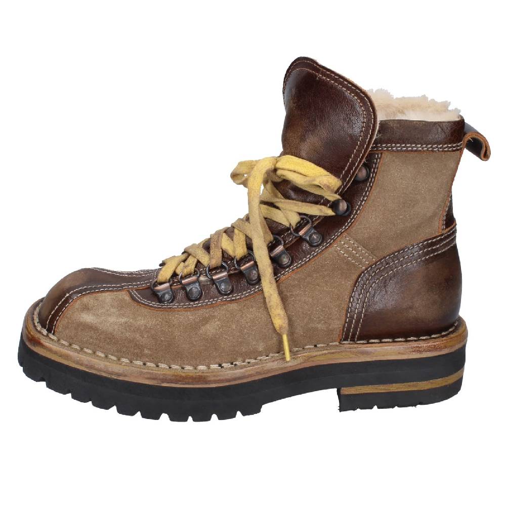 Scarpe Donna MOMA Stivaletti Marrone Camoscio Beige Pelle 81301B EY576