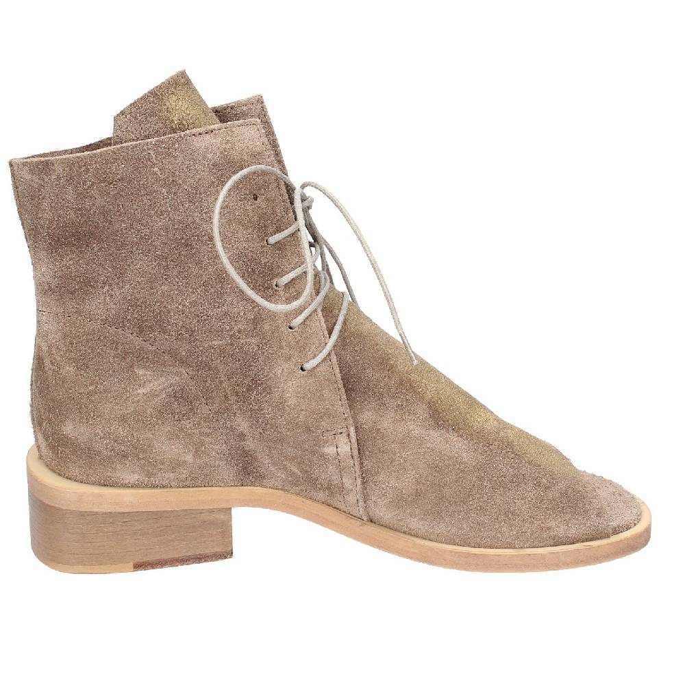 Scarpe Donna MOMA Stivaletti Marrone Camoscio Oro 35402I VINTAGE EX443