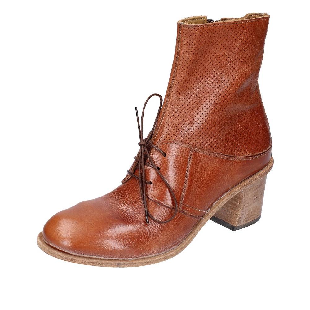 scarpe donna MOMA stivaletti marrone pelle 28403C VINTAGE EX394