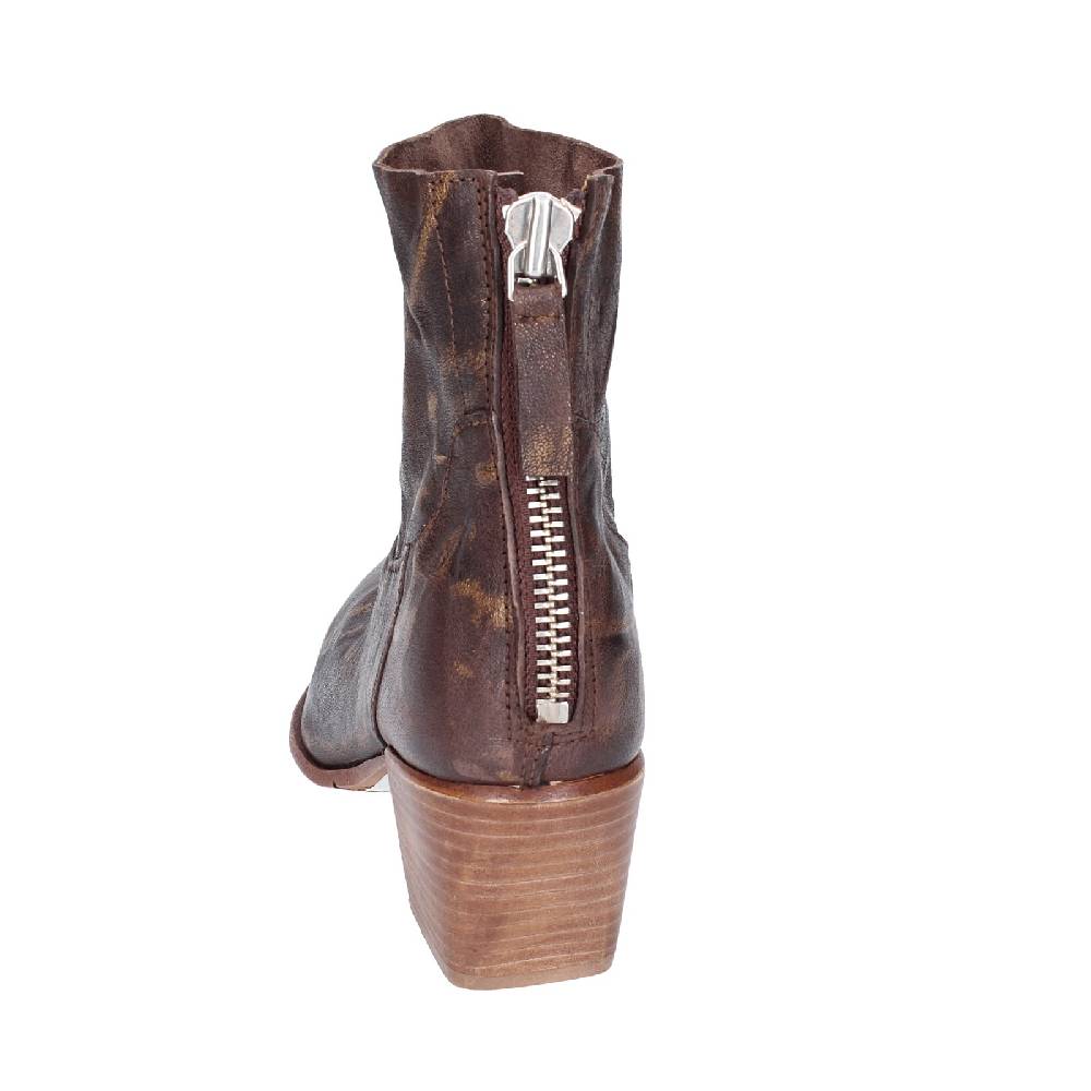 Scarpe Donna MOMA Stivaletti Marrone Pelle Oro 41401C VINTAGE EX400