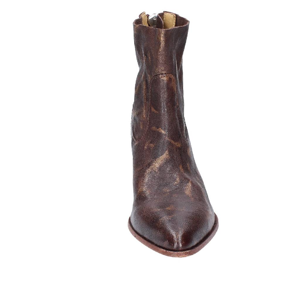 Scarpe Donna MOMA Stivaletti Marrone Pelle Oro 41401C VINTAGE EX400