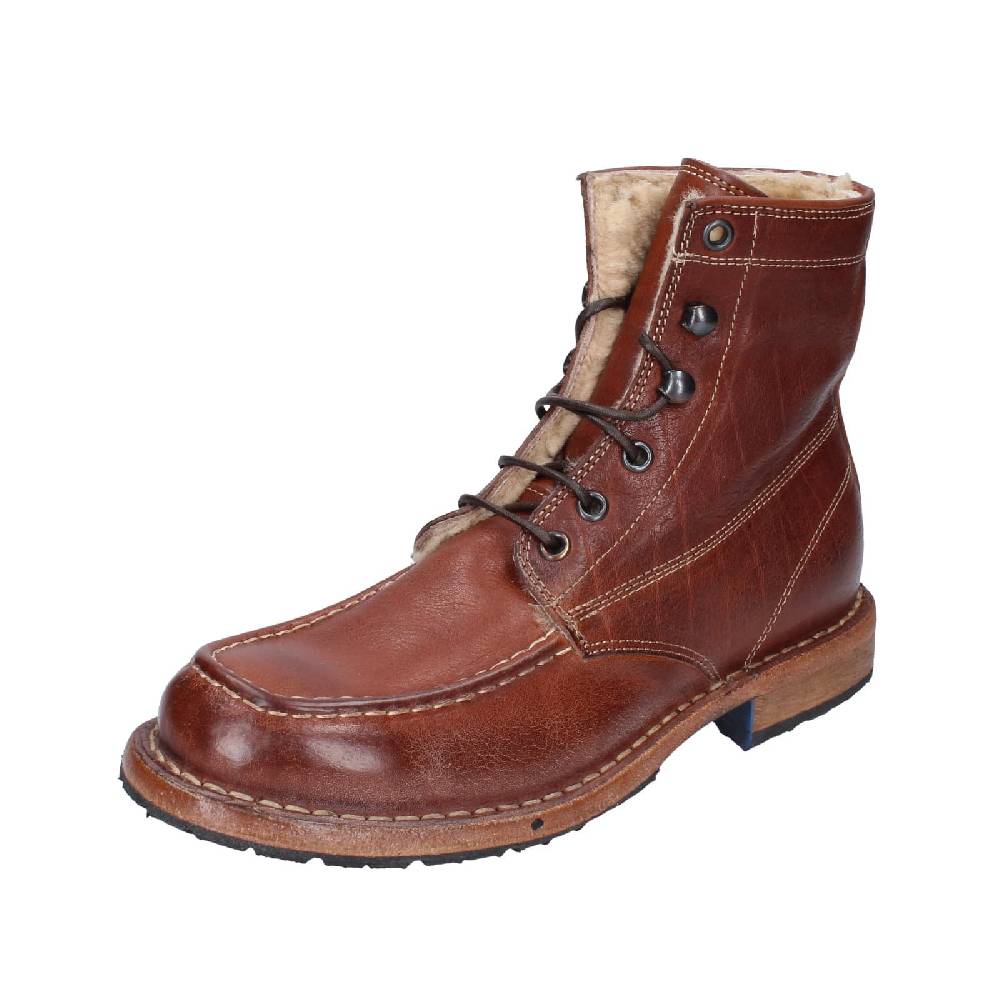 scarpe donna MOMA stivaletti marrone pelliccia 71305B EY537