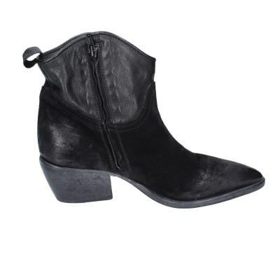 Scarpe Donna MOMA Stivaletti Nero Camoscio Pelle 1CW313 VINTAGE BD809