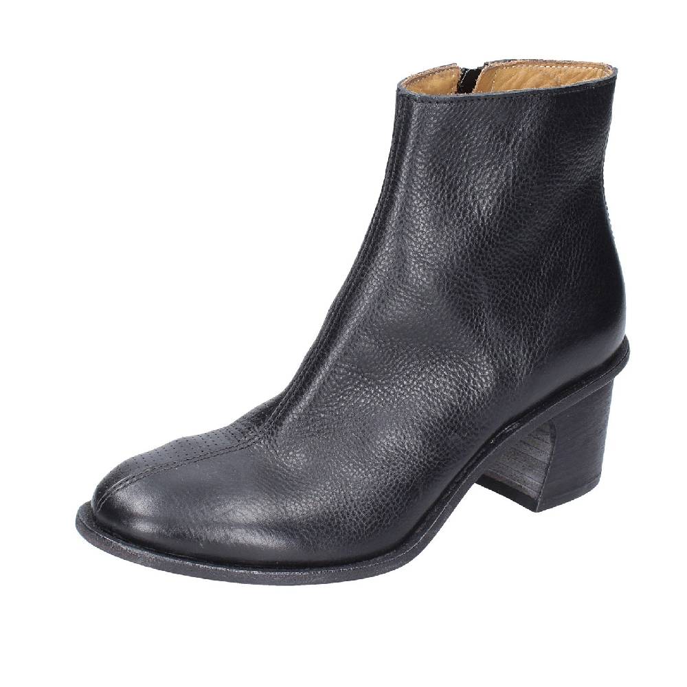 scarpe donna MOMA stivaletti nero pelle 28405C VINTAGE EX395