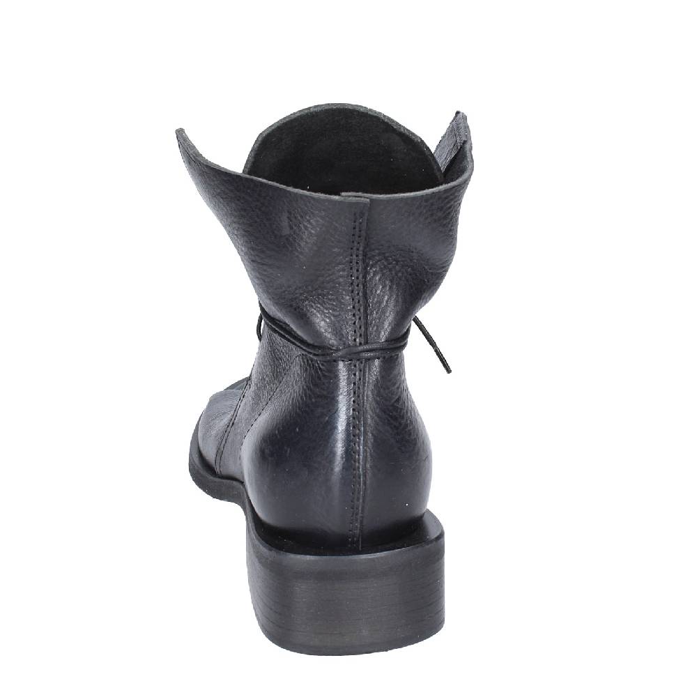 Scarpe Donna MOMA Stivaletti Nero Pelle Argento 35402I VINTAGE EX398