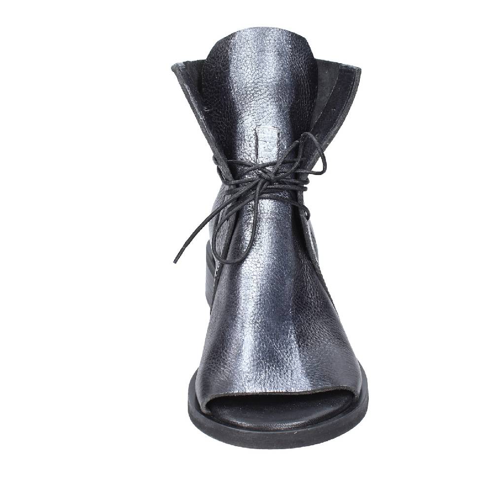 Scarpe Donna MOMA Stivaletti Nero Pelle Argento 35402I VINTAGE EX398