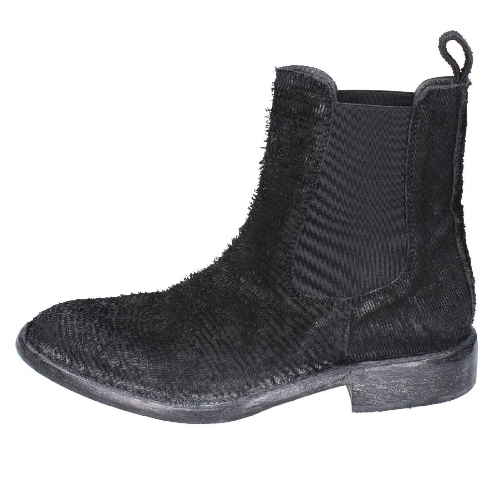 Scarpe Donna MOMA Stivaletti Nero Pelle Pitonata 1CW350 EY571