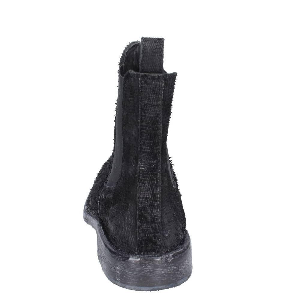 Scarpe Donna MOMA Stivaletti Nero Pelle Pitonata 1CW350 EY571