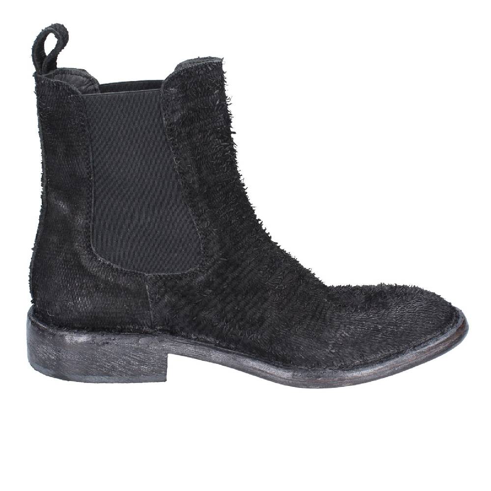 Scarpe Donna MOMA Stivaletti Nero Pelle Pitonata 1CW350 EY571