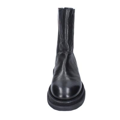 Scarpe Donna MOMA Stivaletti Nero Pelle Rosso 1CW339 VINTAGE BD939