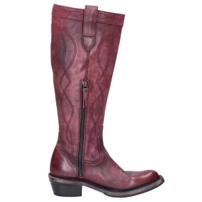 Scarpe Donna MOMA Stivali Bordeaux Pelle 1DW308 VINTAGE BD927