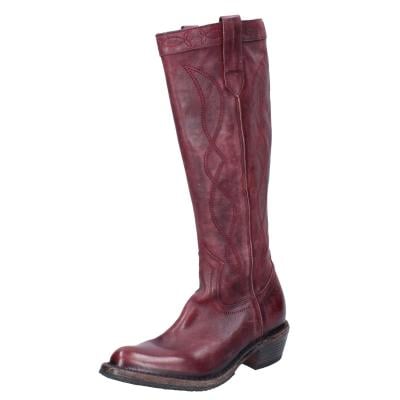 scarpe donna MOMA stivali bordeaux pelle 1DW308 VINTAGE BD927