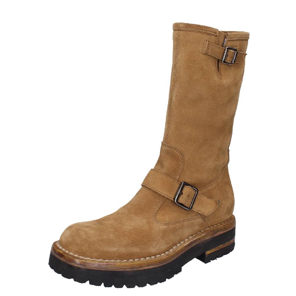scarpe donna MOMA stivali marrone camoscio 81303C VINTAGE EX518