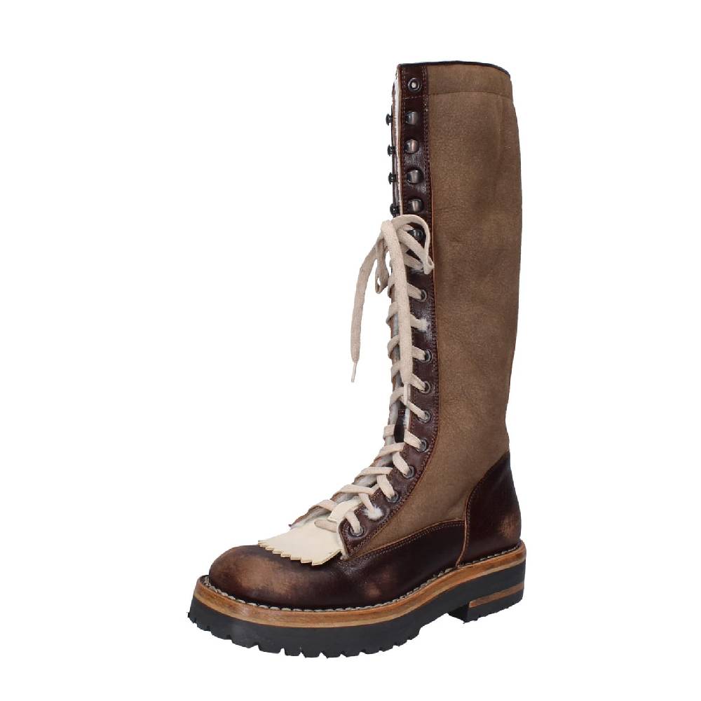 scarpe donna MOMA stivali marrone camoscio 81304D-VADO EY492