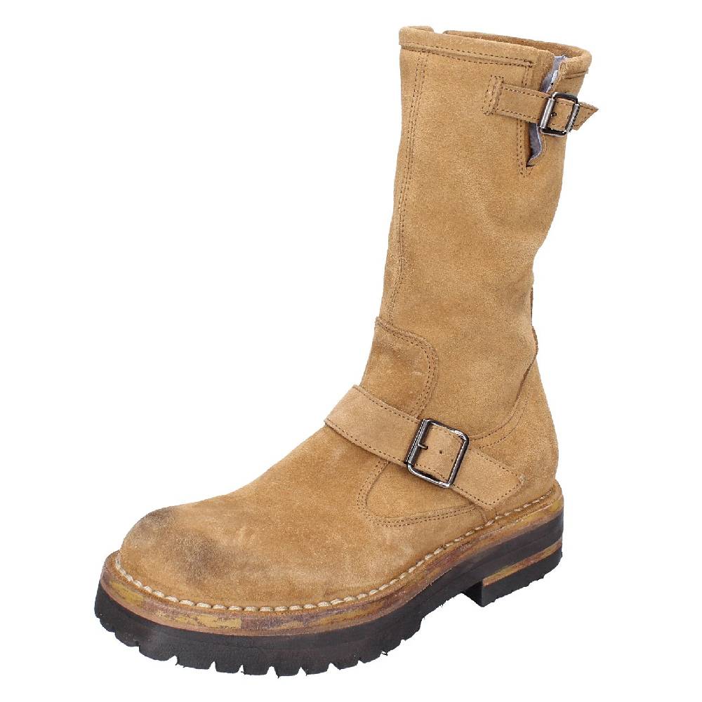 scarpe donna MOMA stivali marrone camoscio VINTAGE EX516