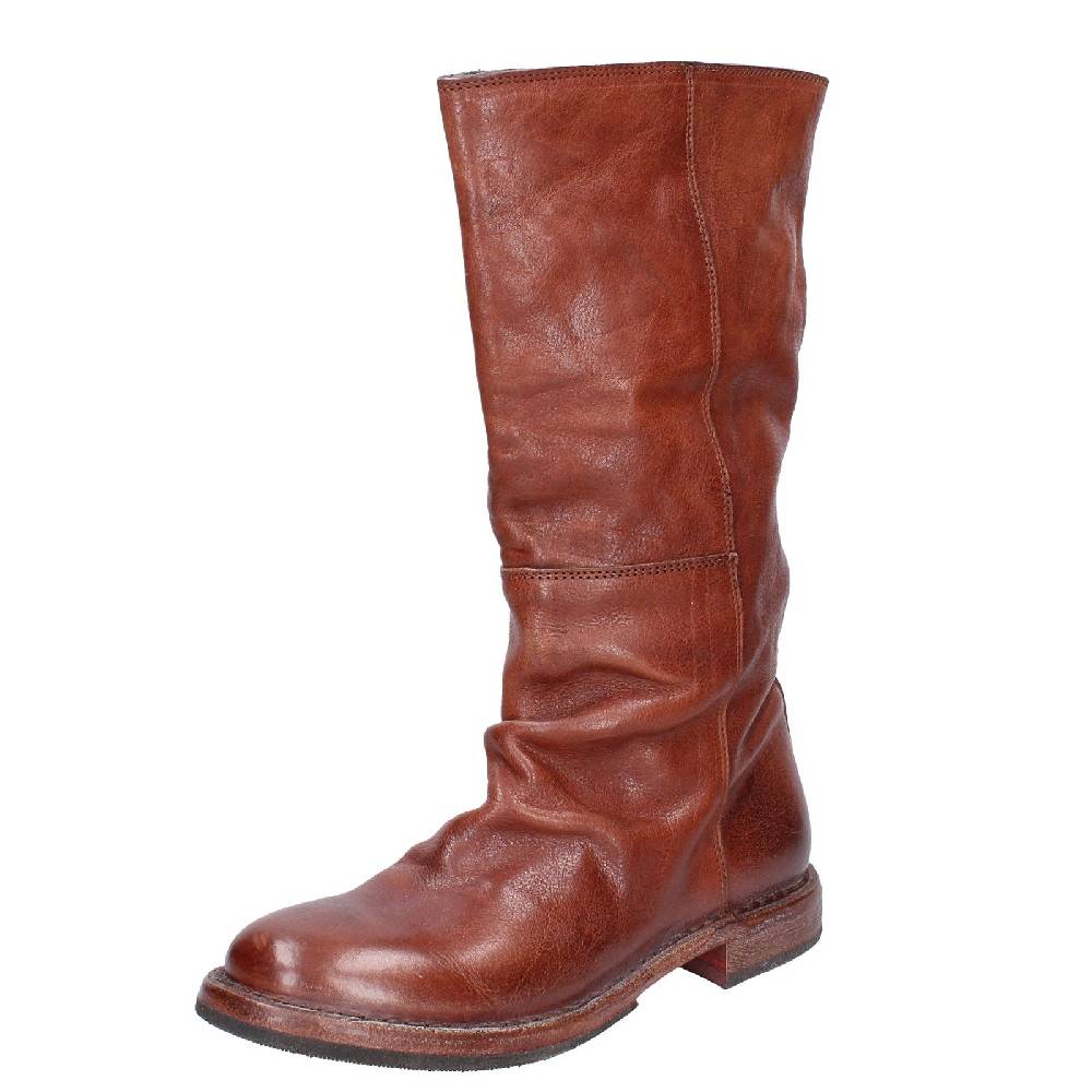 scarpe donna MOMA stivali marrone pelle 70304D VINTAGE EX489