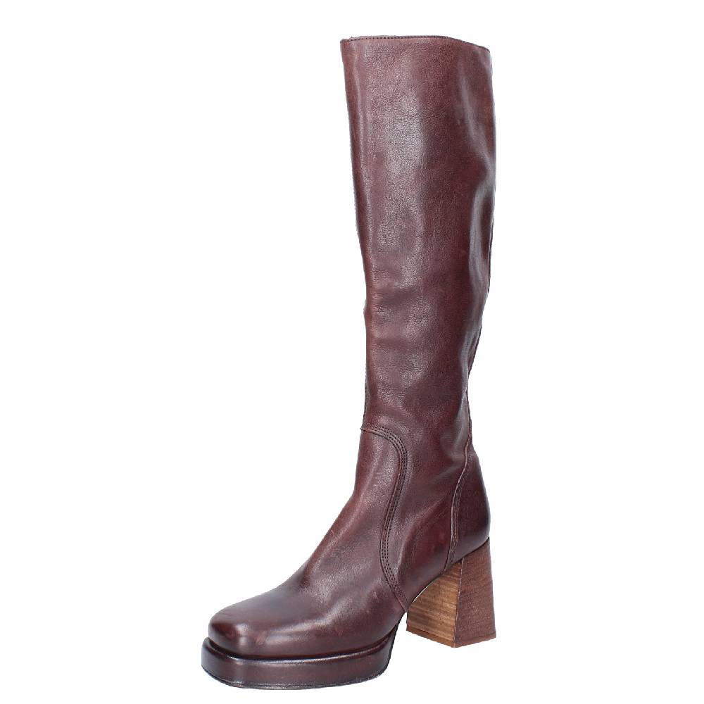 scarpe donna MOMA stivali marrone pelle 83303D VINTAGE EX522