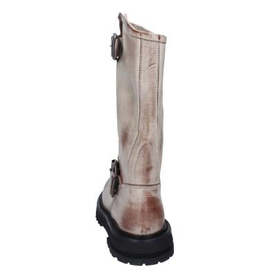 Scarpe Donna MOMA Stivali Marrone Pelle Beige 1DW340 VINTAGE BD924