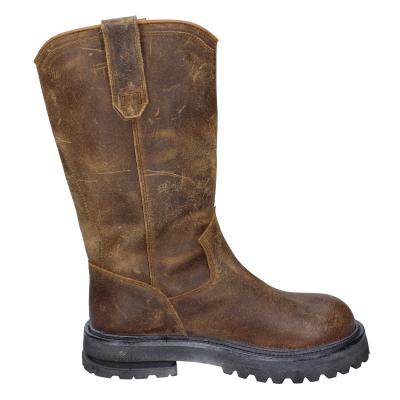 Scarpe Donna MOMA Stivali Marrone Pelle Camoscio 1DW358 VINTAGE BD925